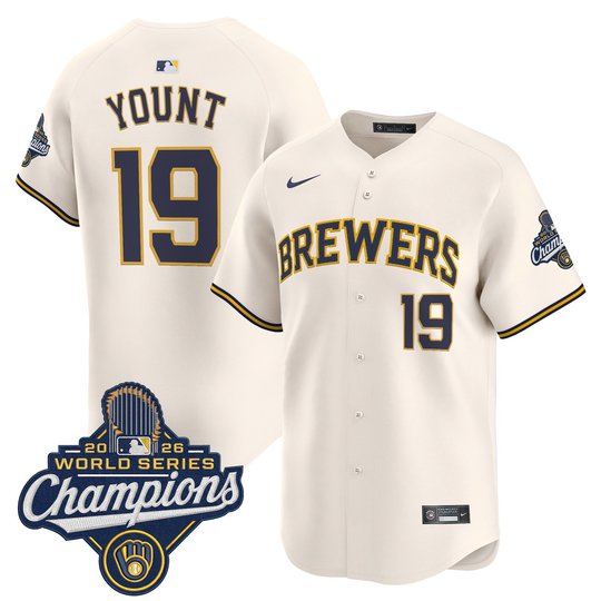 Men's Milwaukee Brewers 2026 World Series Champions Vapor Premier Limited Jersey - All Stitched