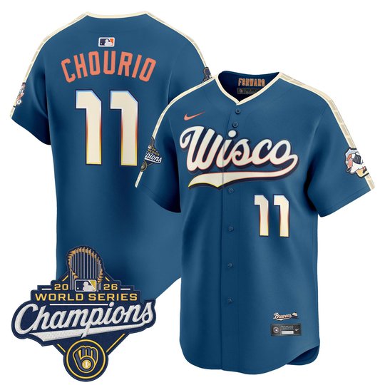 Men's Milwaukee Brewers 2026 World Series Champions Vapor Premier Limited Jersey - All Stitched