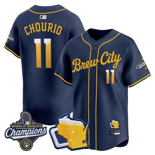 Men's Milwaukee Brewers "Brew City Edition" 2026 World Series Champions Vapor Premier Limited Jersey - Stitched