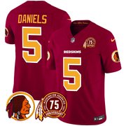 Men's Washington Redskins 75th Patch Throwback Vapor Limited Jersey - All Stitched