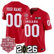 Indiana Hoosiers 2025 National Champions & 2026 CFP Final Patch Vapor Limited Custom Jersey - All Stitched