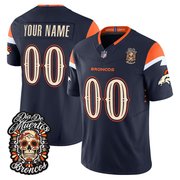 Denver Broncos Día de los Muertos Vapor Limited Custom Jersey - All Stitched