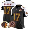 Men's Washington Redskins 75th Patch Throwback Vapor Limited Jersey V2 - All Stitched