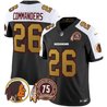 Men's Washington Redskins 75th Patch Throwback Vapor Limited Jersey V2 - All Stitched