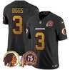 Men's Washington Redskins 75th Patch Throwback Vapor Limited Jersey V2 - All Stitched