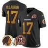 Men's Washington Redskins 75th Patch Throwback Vapor Limited Jersey V2 - All Stitched