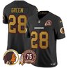 Men's Washington Redskins 75th Patch Throwback Vapor Limited Jersey V2 - All Stitched