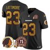 Men's Washington Redskins 75th Patch Throwback Vapor Limited Jersey V2 - All Stitched