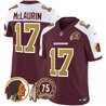 Men's Washington Redskins 75th Patch Throwback Vapor Limited Jersey V2 - All Stitched