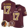 Men's Washington Redskins 75th Patch Throwback Vapor Limited Jersey V2 - All Stitched