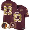 Men's Washington Redskins 75th Patch Throwback Vapor Limited Jersey V2 - All Stitched