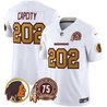 Men's Washington Redskins 75th Patch Throwback Vapor Limited Jersey V2 - All Stitched