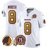 Men's Washington Redskins 75th Patch Throwback Vapor Limited Jersey V2 - All Stitched