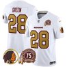 Men's Washington Redskins 75th Patch Throwback Vapor Limited Jersey V2 - All Stitched