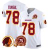 Men's Washington Redskins 75th Patch Throwback Vapor Limited Jersey - All Stitched