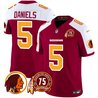 Men's Washington Redskins 75th Patch Throwback Vapor Limited Jersey - All Stitched