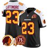 Men's Washington Redskins 75th Patch Throwback Vapor Limited Jersey - All Stitched