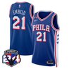Men's Philadelphia 76ers Swingman Jersey - 24th Season Patch - All Stitched