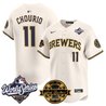 Men's Milwaukee Brewers 2026 World Series Vapor Premier Limited Jersey V2 - Bob Uecker Patch - All Stitched