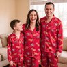 San Francisco 49ers Long Sleeve Satin Pajama Set