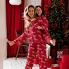 San Francisco 49ers Long Sleeve Satin Pajama Set