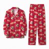 San Francisco 49ers Long Sleeve Satin Pajama Set V2