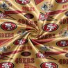San Francisco 49ers Long Sleeve Satin Pajama Set V3