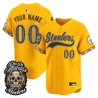 Pittsburgh Steelers Día de los Muertos Vapor Limited Custom Baseball Jersey - All Stitched