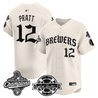 Men's Milwaukee Brewers 2026 World Series Champions Vapor Premier Limited Jersey - Old English Edition - All Stitched