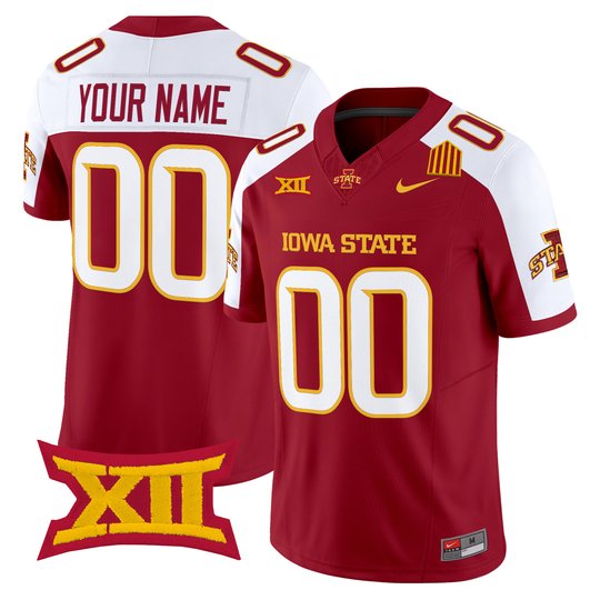 Iowa State Cyclones 2026 Vapor Limited Custom Jersey - All Stitched