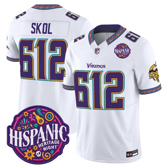 Men's Minnesota Vikings 2026 Latino Heritage Month Vapor Limited Jersey - All Stitched