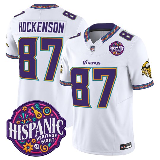 Men's Minnesota Vikings 2026 Latino Heritage Month Vapor Limited Jersey - All Stitched