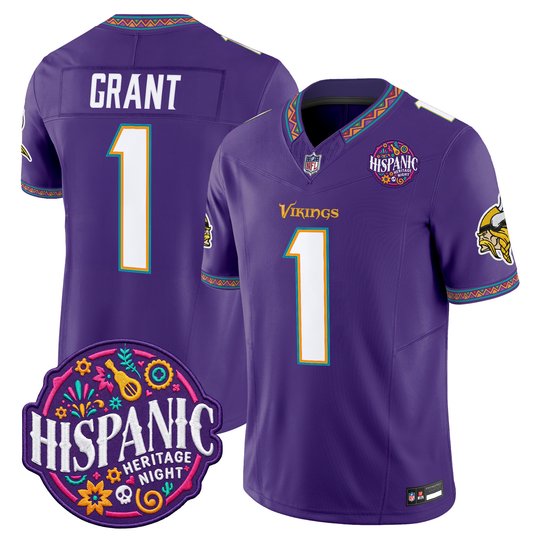 Men's Minnesota Vikings 2026 Latino Heritage Month Vapor Limited Jersey - All Stitched