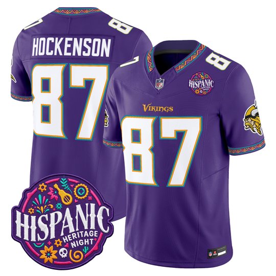 Men's Minnesota Vikings 2026 Latino Heritage Month Vapor Limited Jersey - All Stitched