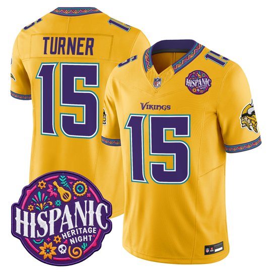 Men's Minnesota Vikings 2026 Latino Heritage Month Vapor Limited Jersey - All Stitched