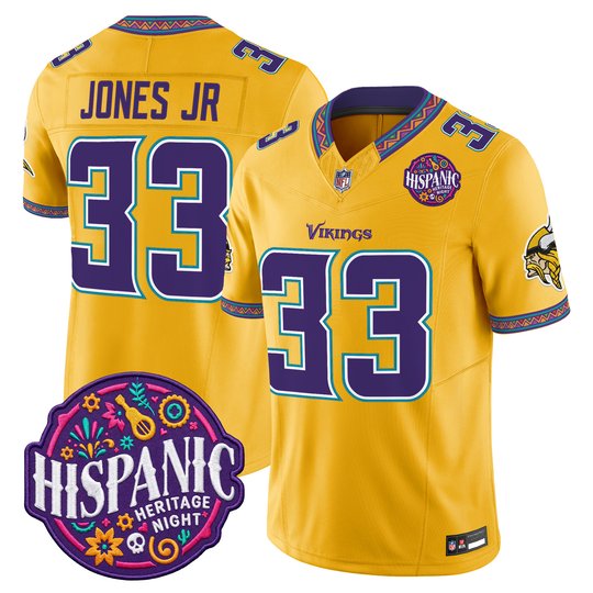 Men's Minnesota Vikings 2026 Latino Heritage Month Vapor Limited Jersey - All Stitched