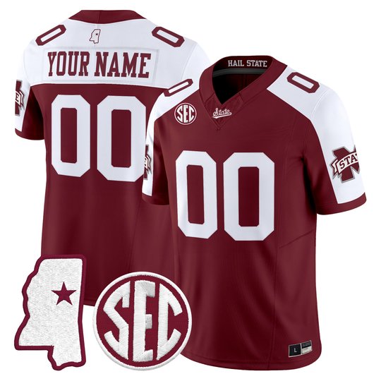 Mississippi State Bulldogs 2026 Vapor Limited Custom Jersey - All Stitched
