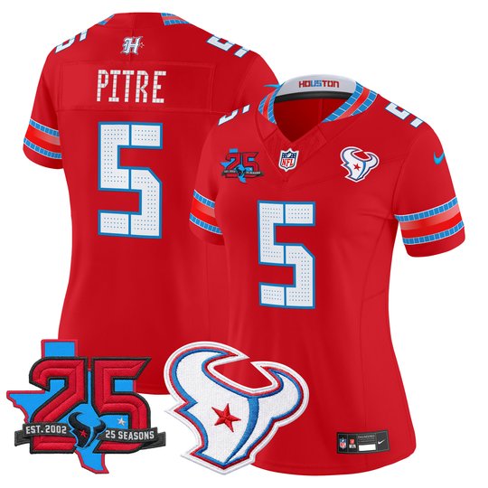 Women's Houston Texans 2026 "Rivalries" Vapor Limited Jersey - 25th Year Anniversary Patch - All Stitched