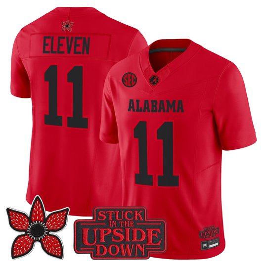 Men's Alabama Crimson Tide 'Stranger Things Edition' Vapor Limited Jersey - All Stitched