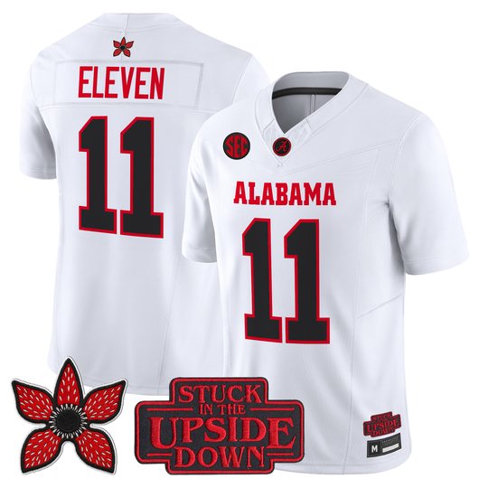 Men's Alabama Crimson Tide 'Stranger Things Edition' Vapor Limited Jersey - All Stitched