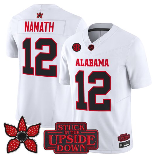 Men's Alabama Crimson Tide 'Stranger Things Edition' Vapor Limited Jersey - All Stitched