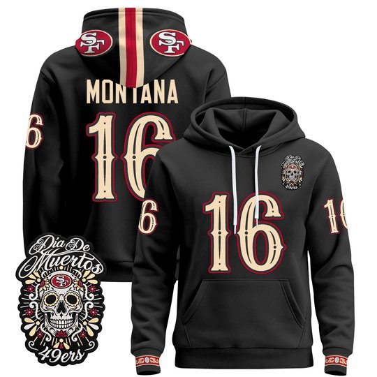 Men's San Francisco 49ers Día de los Muertos Premium Pullover Hoodie - All Stitched