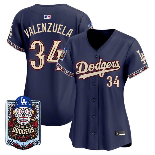 Women's Los Angeles Dodgers Día de los Muertos Vapor Premier Limited Jersey - Stitched
