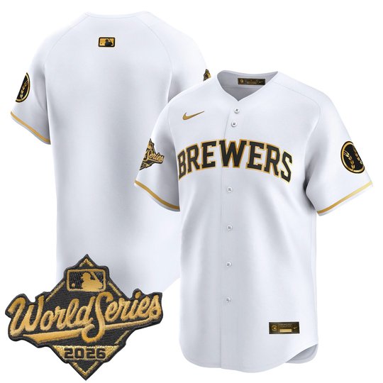 Men's Milwaukee Brewers 2026 World Series Vapor Premier Limited Jersey - All Stitched
