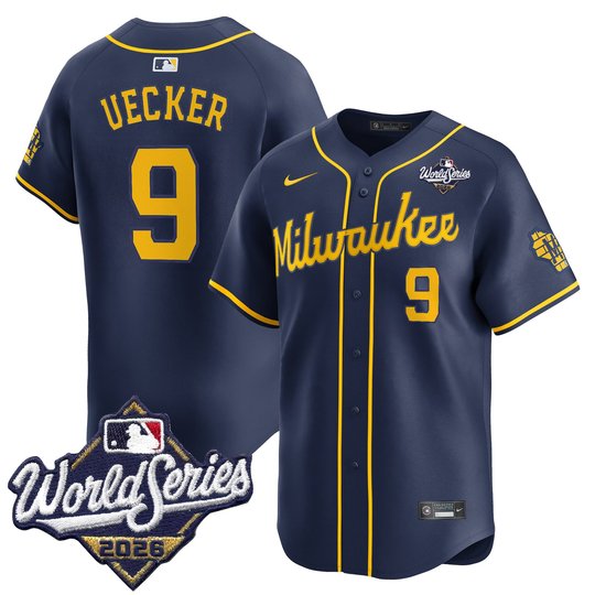 Men's Milwaukee Brewers 2026 World Series Vapor Premier Limited Jersey V2 - All Stitched