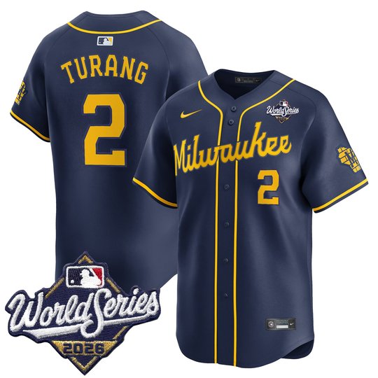 Men's Milwaukee Brewers 2026 World Series Vapor Premier Limited Jersey V2 - All Stitched