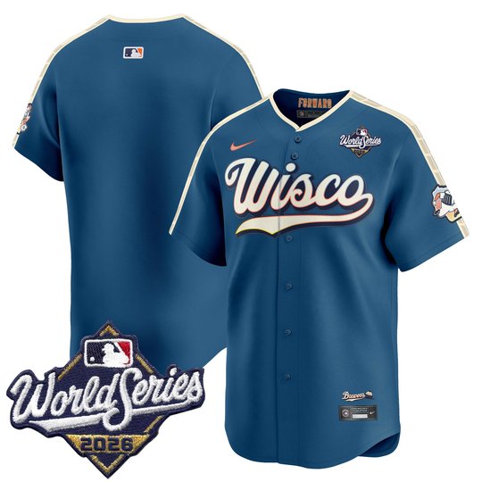 Men's Milwaukee Brewers 2026 World Series Vapor Premier Limited Jersey V2 - All Stitched