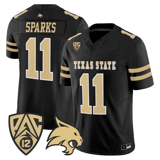 Texas State Bobcats 2026 Dark Mode Vapor Limited Jersey - All Stitched