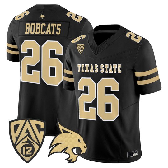 Texas State Bobcats 2026 Dark Mode Vapor Limited Jersey - All Stitched