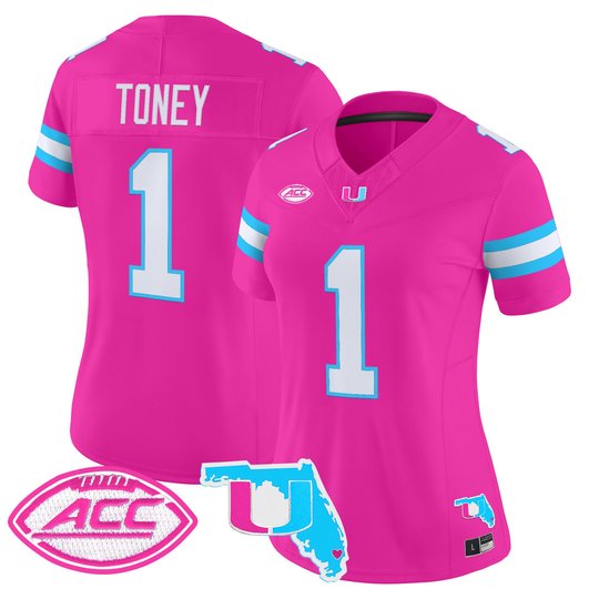 Women's Miami Hurricanes Vice City Vapor Limited Jersey - All Stitched